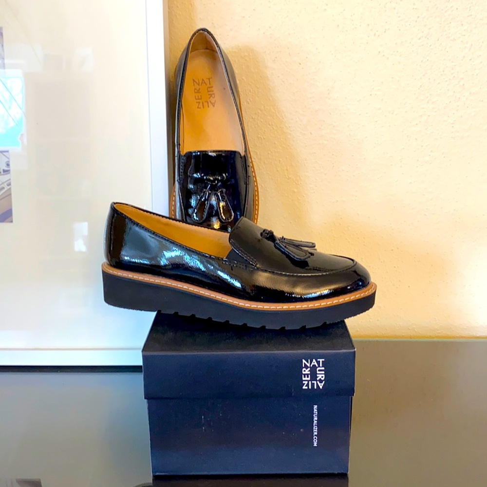 Black loafers